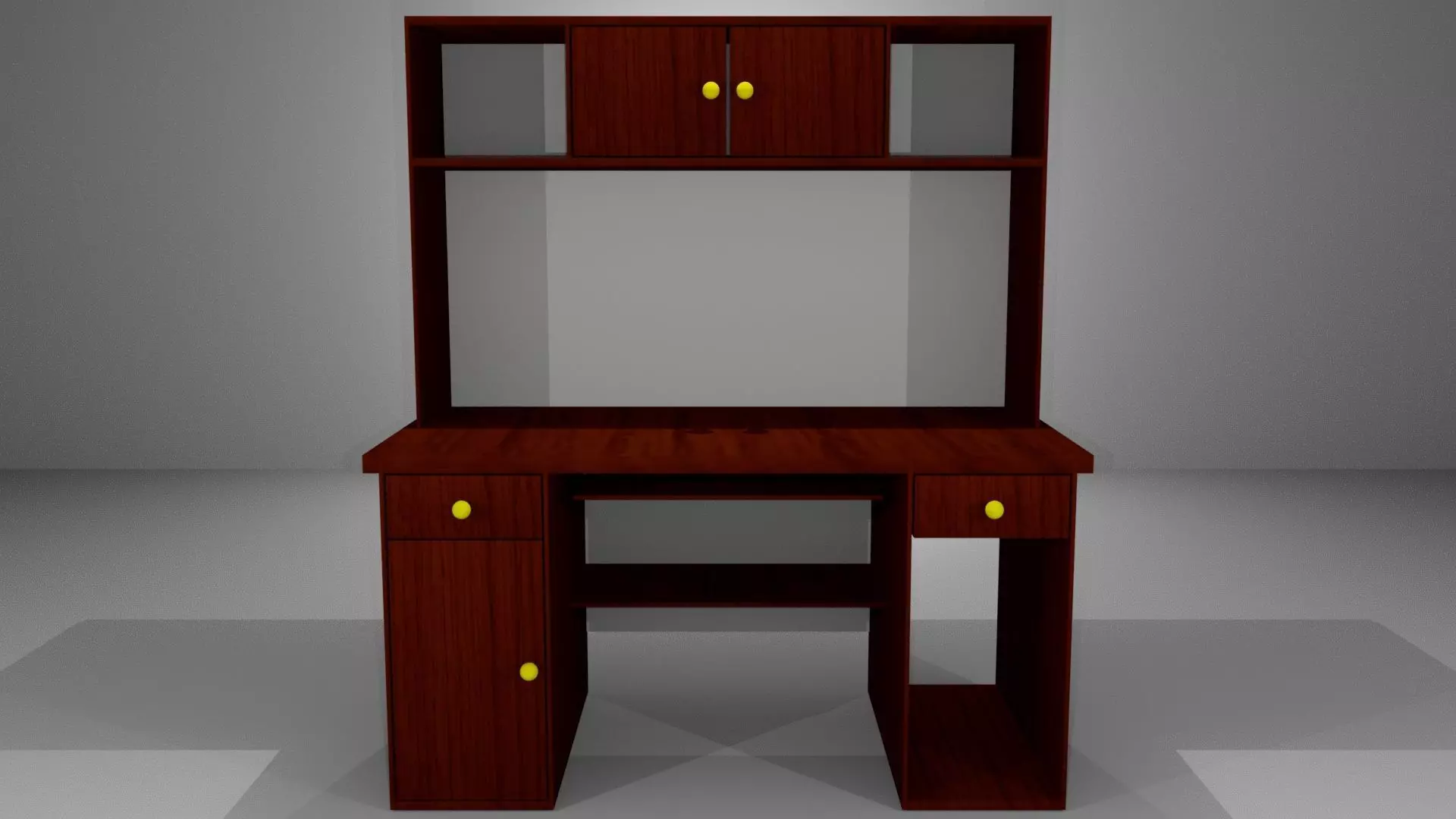 PC Desk 3D Model 3D model_0