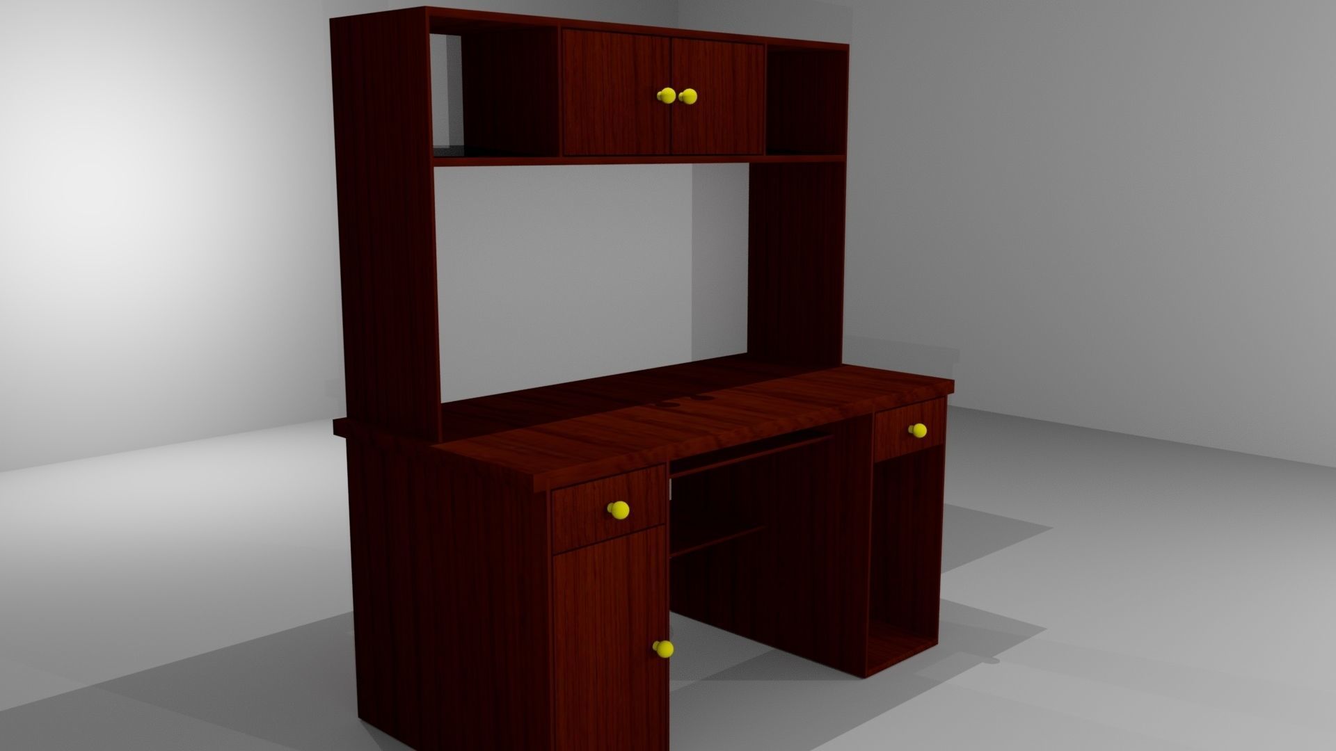 PC Desk 3D Model 3D model_3