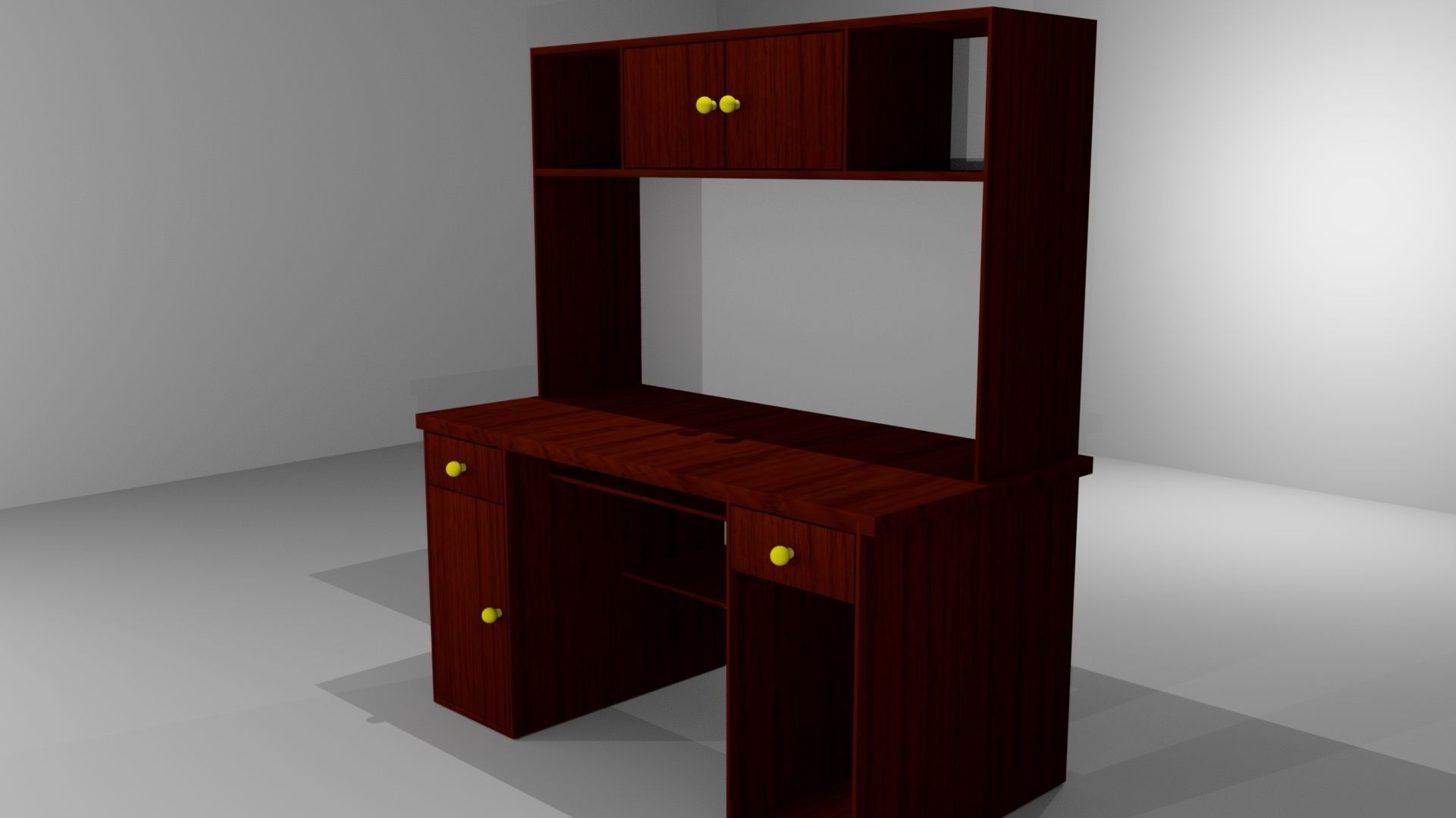 PC Desk 3D Model 3D model_2