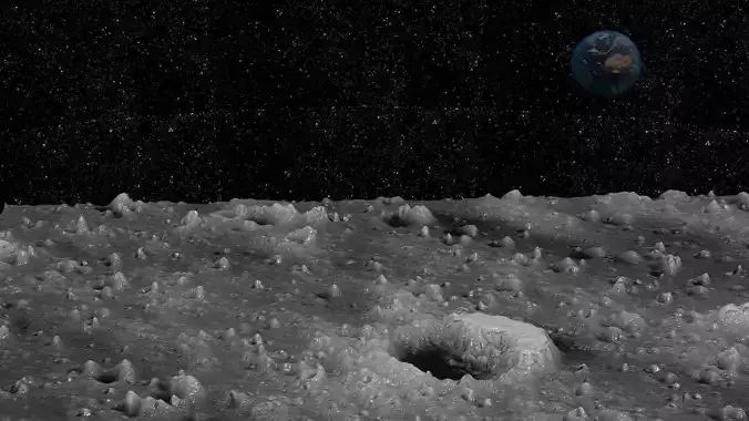 Moon Surface 3D model