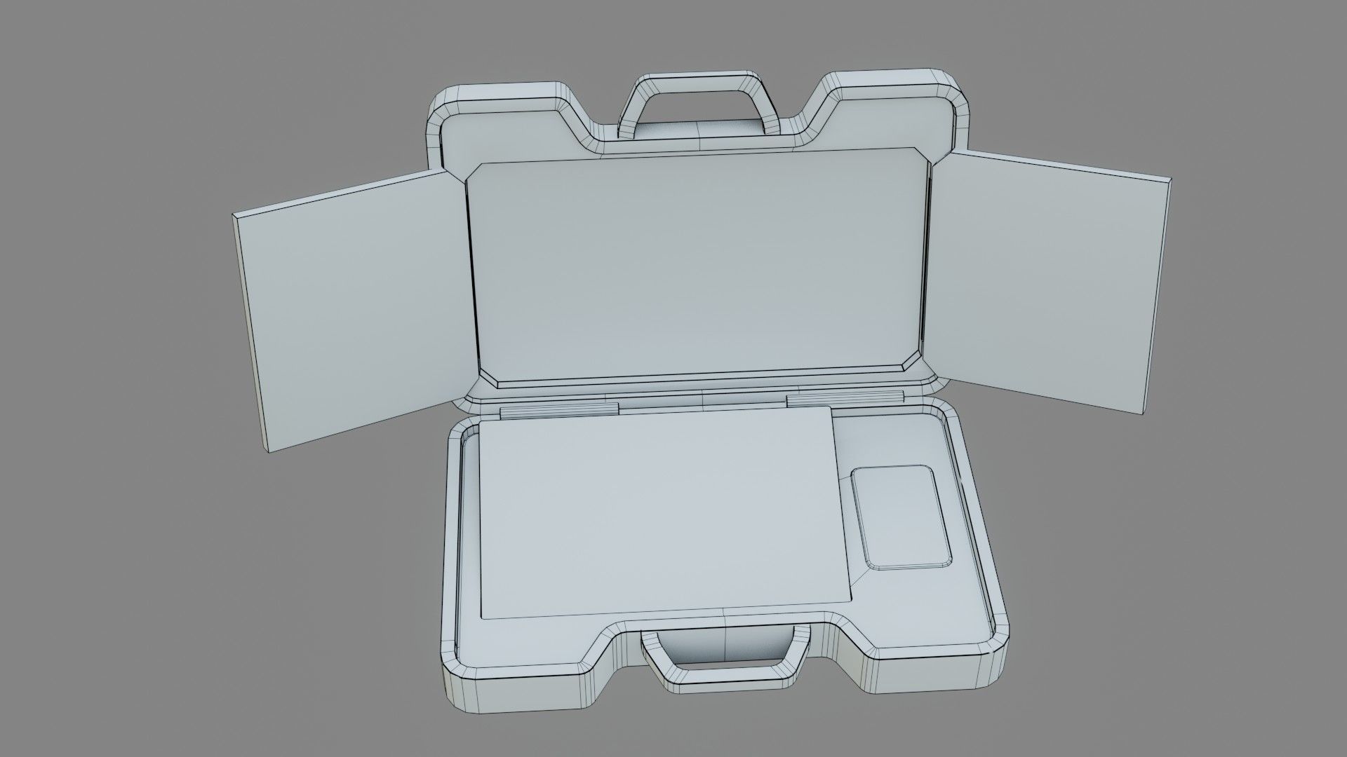 Sci-Fi Laptop - Low Poly Game Ready PBR Low-poly 3D model_16