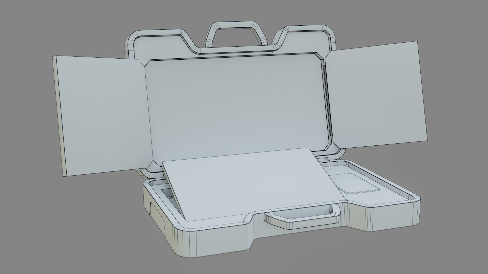 Sci-Fi Laptop - Low Poly Game Ready PBR Low-poly 3D model_10