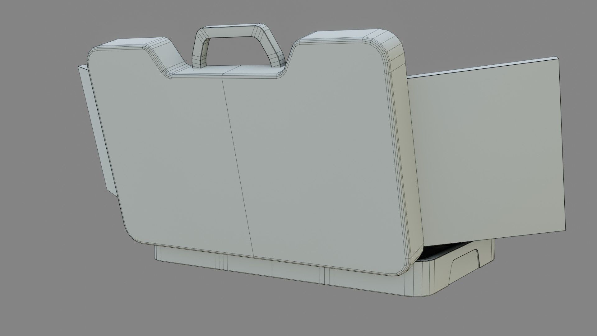 Sci-Fi Laptop - Low Poly Game Ready PBR Low-poly 3D model_14