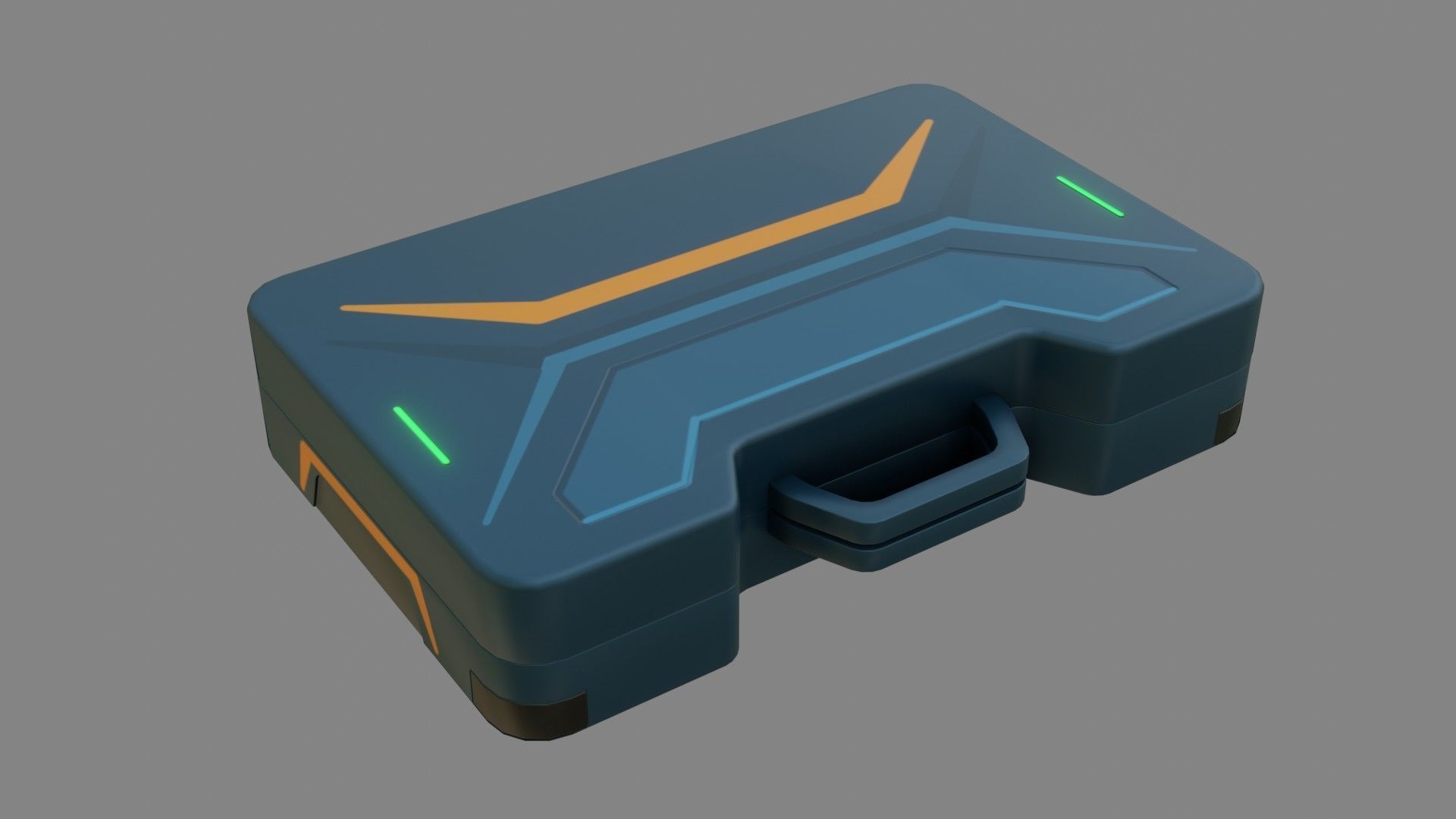 Sci-Fi Laptop - Low Poly Game Ready PBR Low-poly 3D model_9