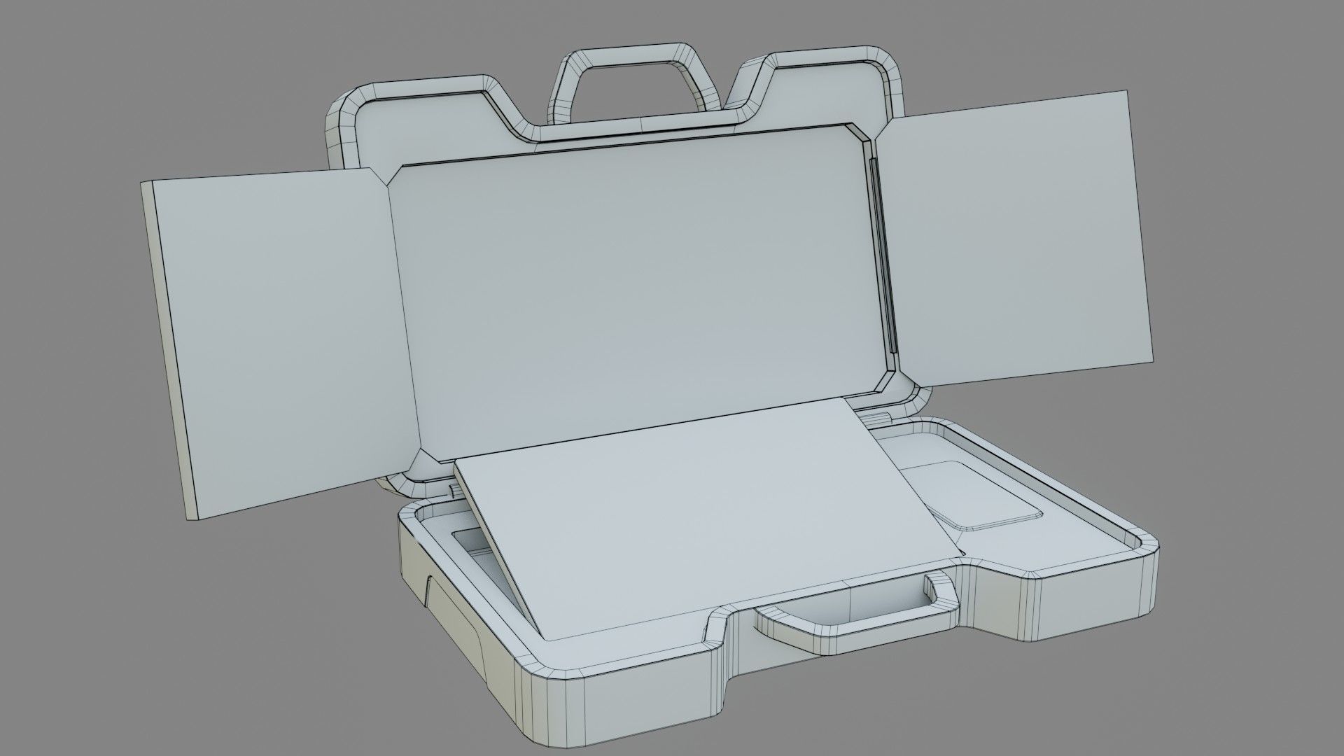 Sci-Fi Laptop - Low Poly Game Ready PBR Low-poly 3D model_17