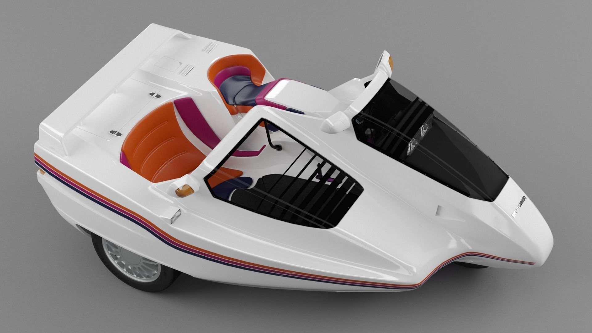 Krauser Domani sidecar 3D model_1