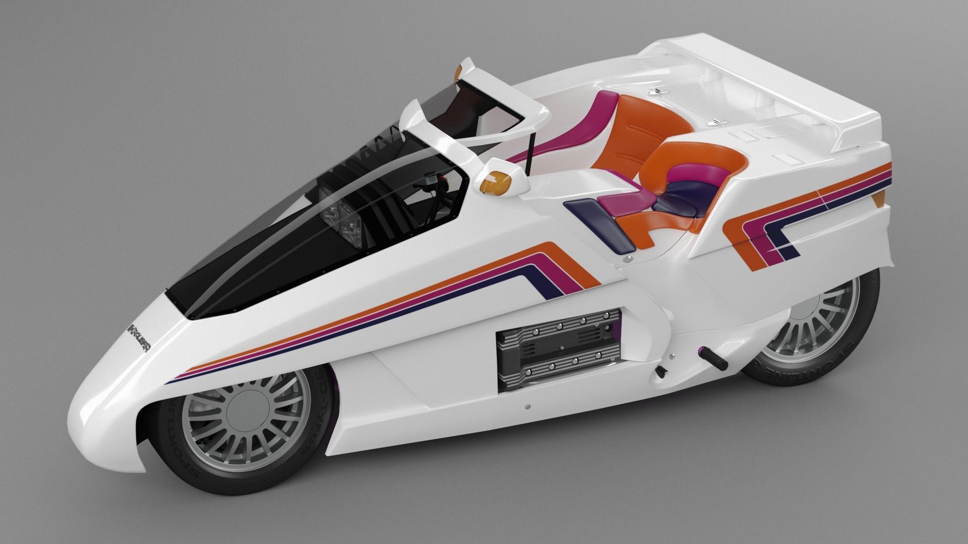 Krauser Domani sidecar 3D model_2