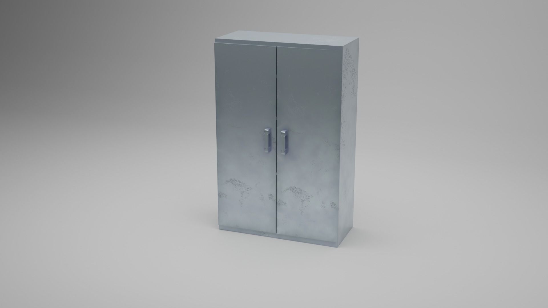 Metal Cabinet Free low-poly 3D model_1