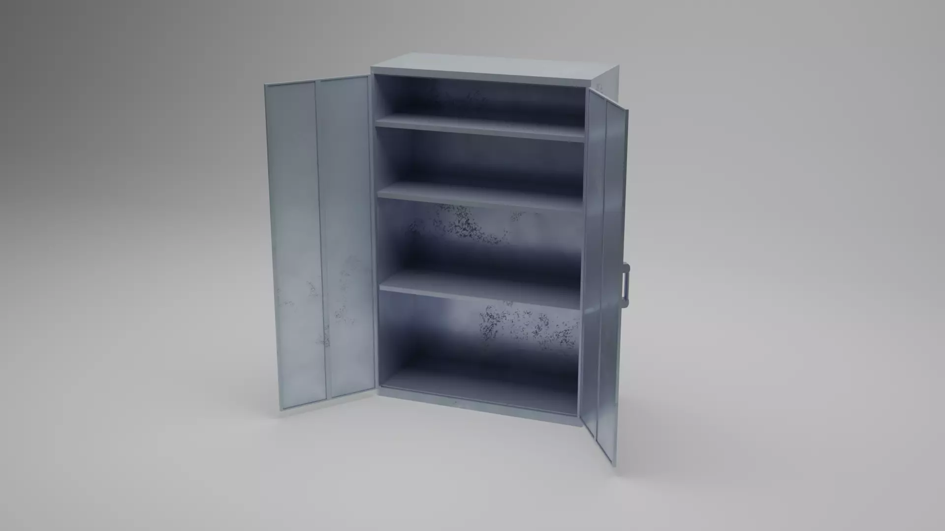 Metal Cabinet Free low-poly 3D model_0