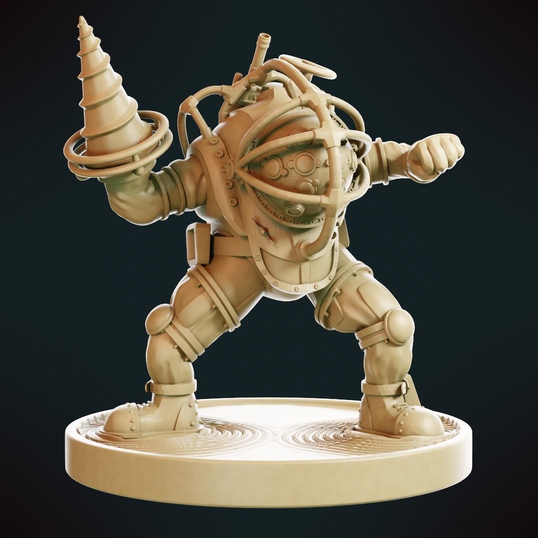 Bioshock - Big Daddy 3D model 3D printable | CGTrader