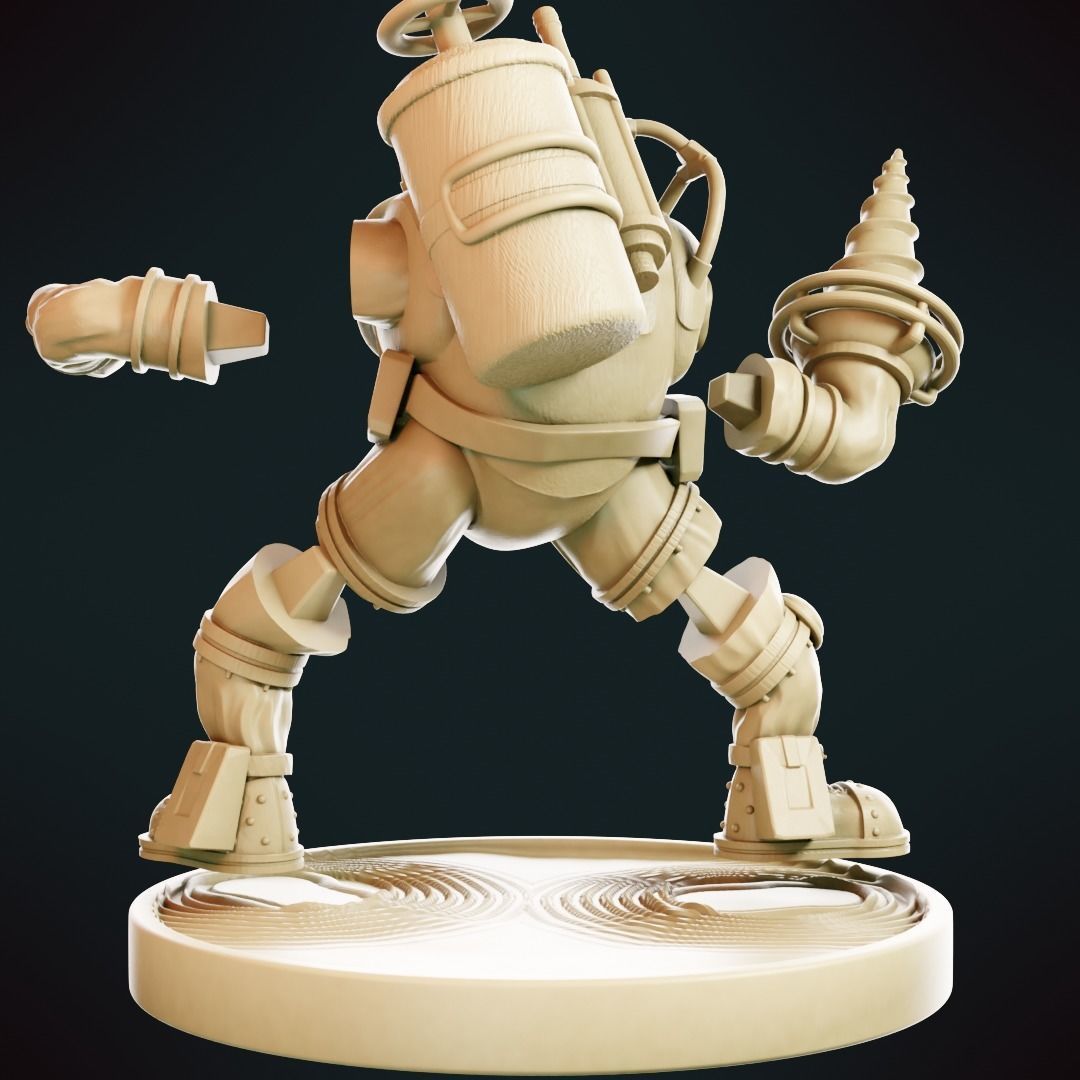 Bioshock - Big Daddy 3D model 3D printable | CGTrader