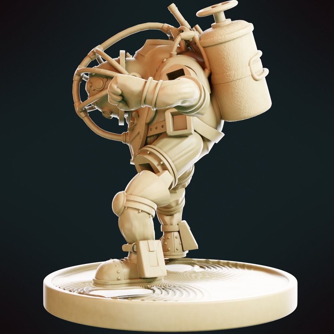 Bioshock - Big Daddy 3D model 3D printable | CGTrader