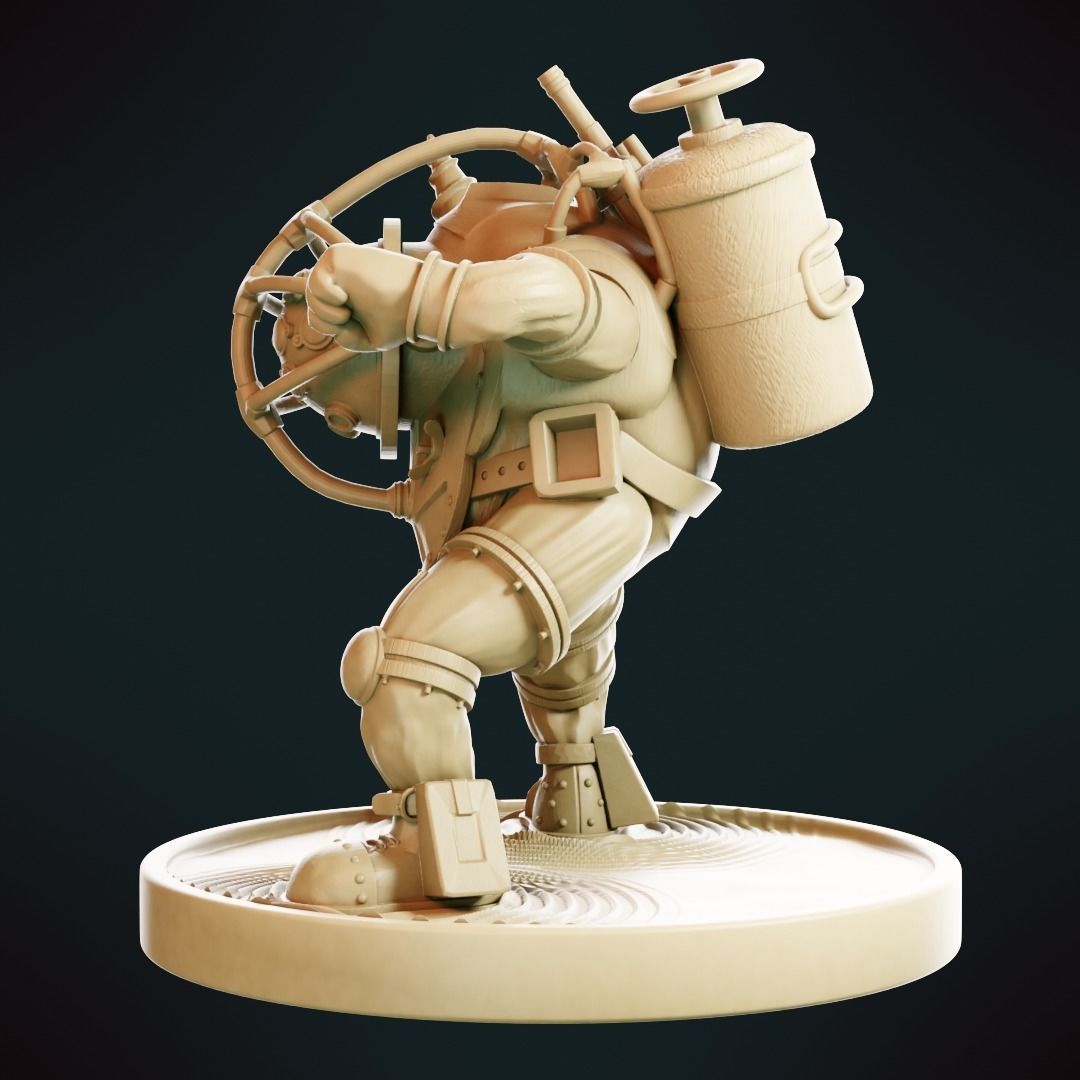 Bioshock - Big Daddy 3D model 3D printable | CGTrader