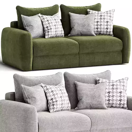 Modular sofa Polan-1 Velvet Pink