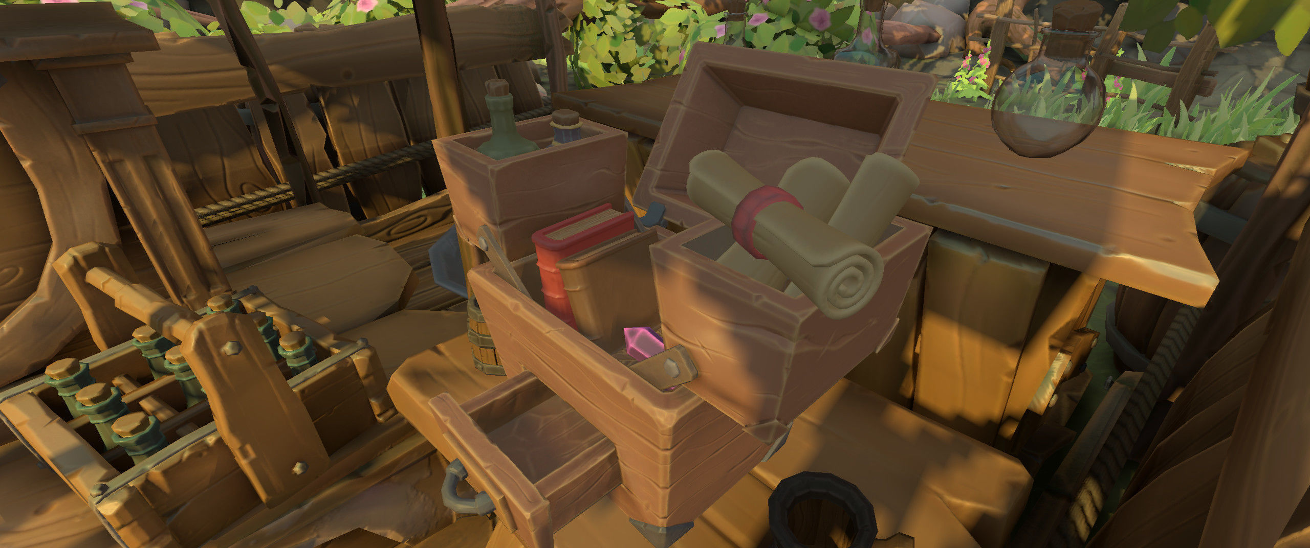 Stylized Wizard Chest Low-poly 3D model_5