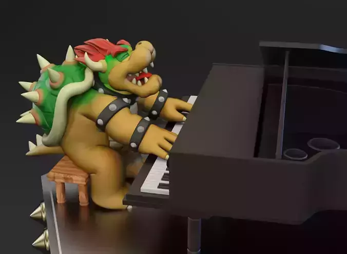 Bowser Super Mario Bros 3D Printing model 3D print model