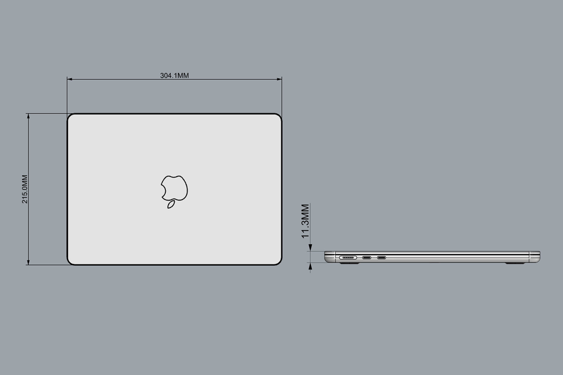 Apple MacBook Air M3 13 inch 2024 3D model_18