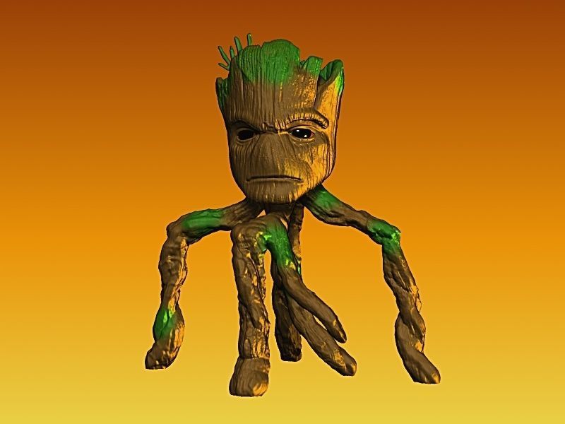 GROOT GUARDIANS OF THE GALAXY 3 MARVEL 3D print model_1