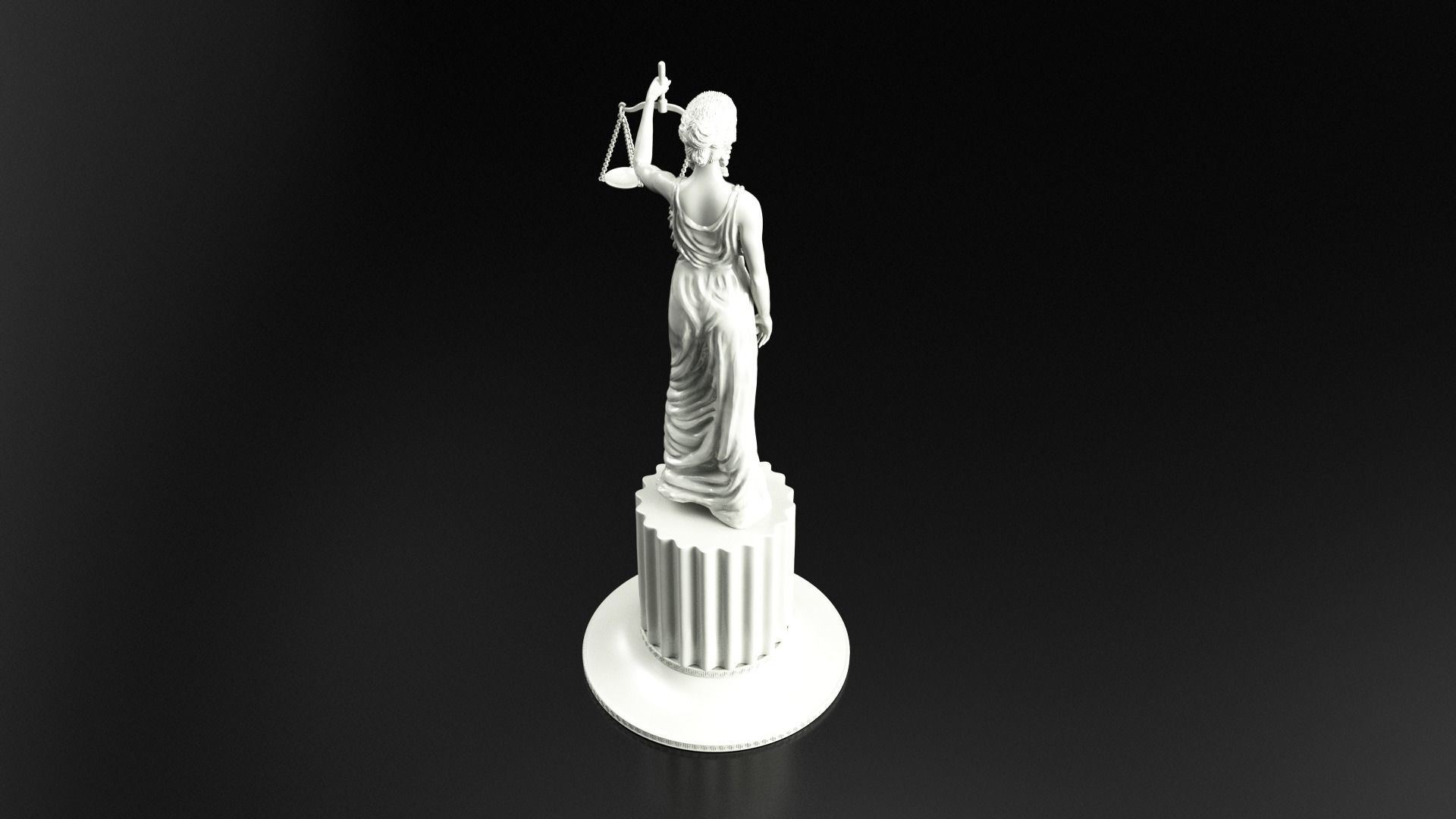 Themis femida figurine 3D print model_2