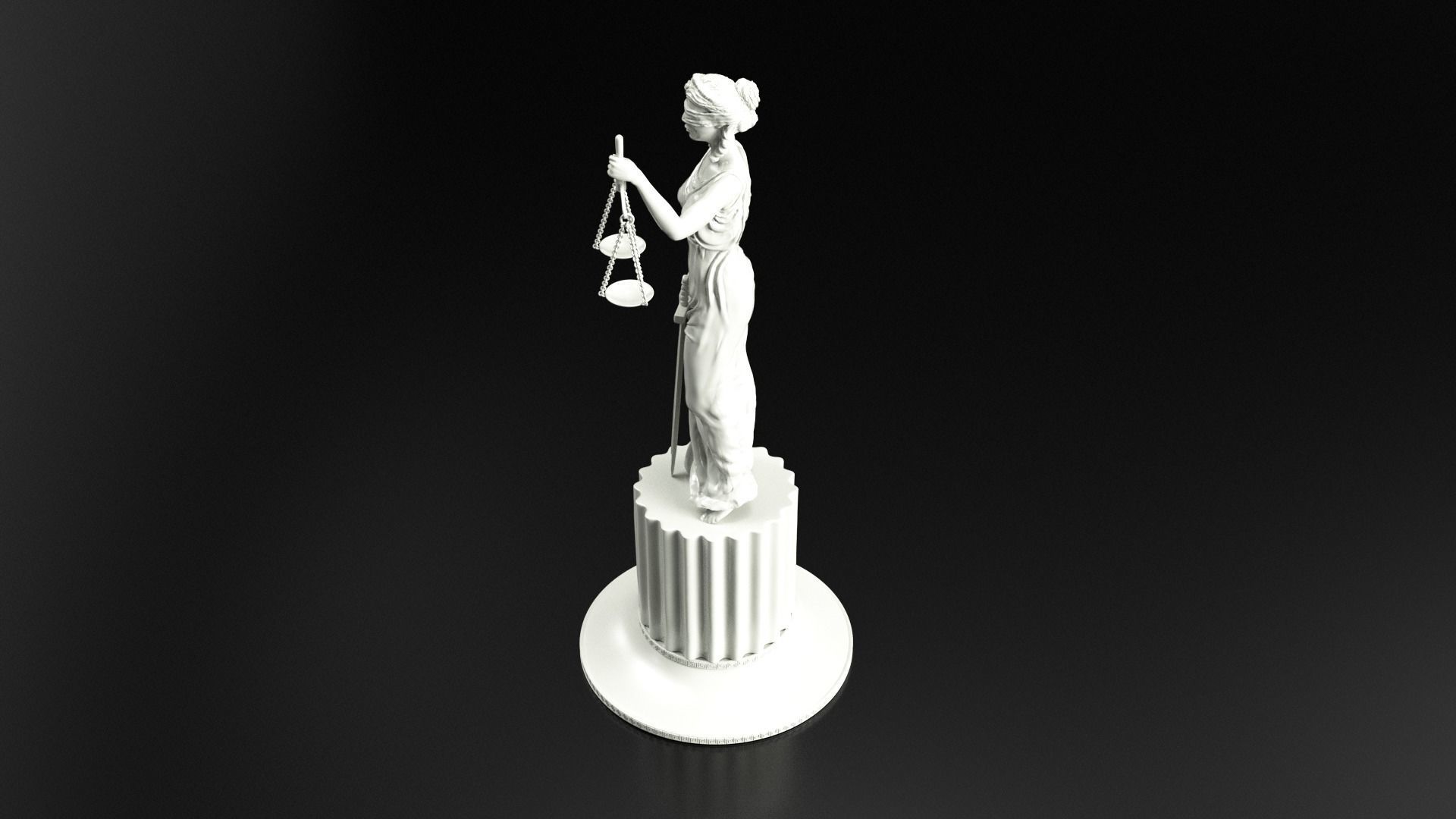 Themis femida figurine 3D print model_3