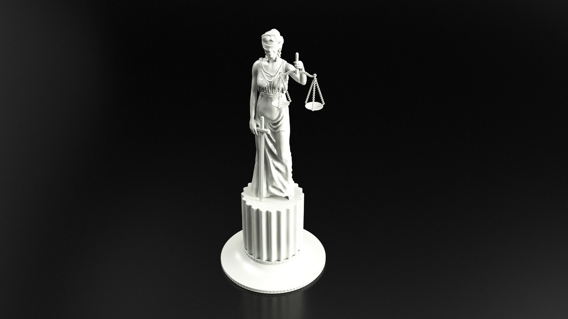 Themis femida figurine 3D print model_1