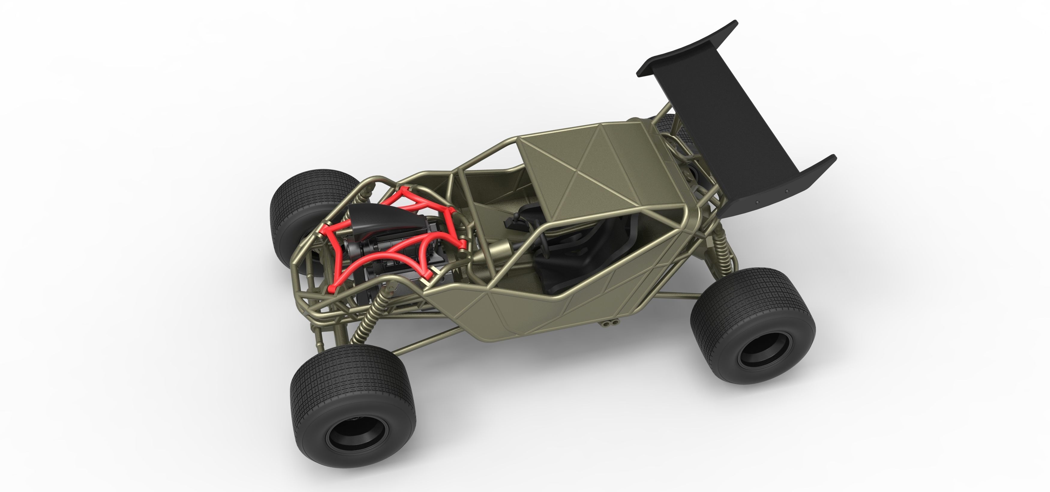 Concept dirt buggy Scale 1 to 25 3D model 3D printable | CGTrader