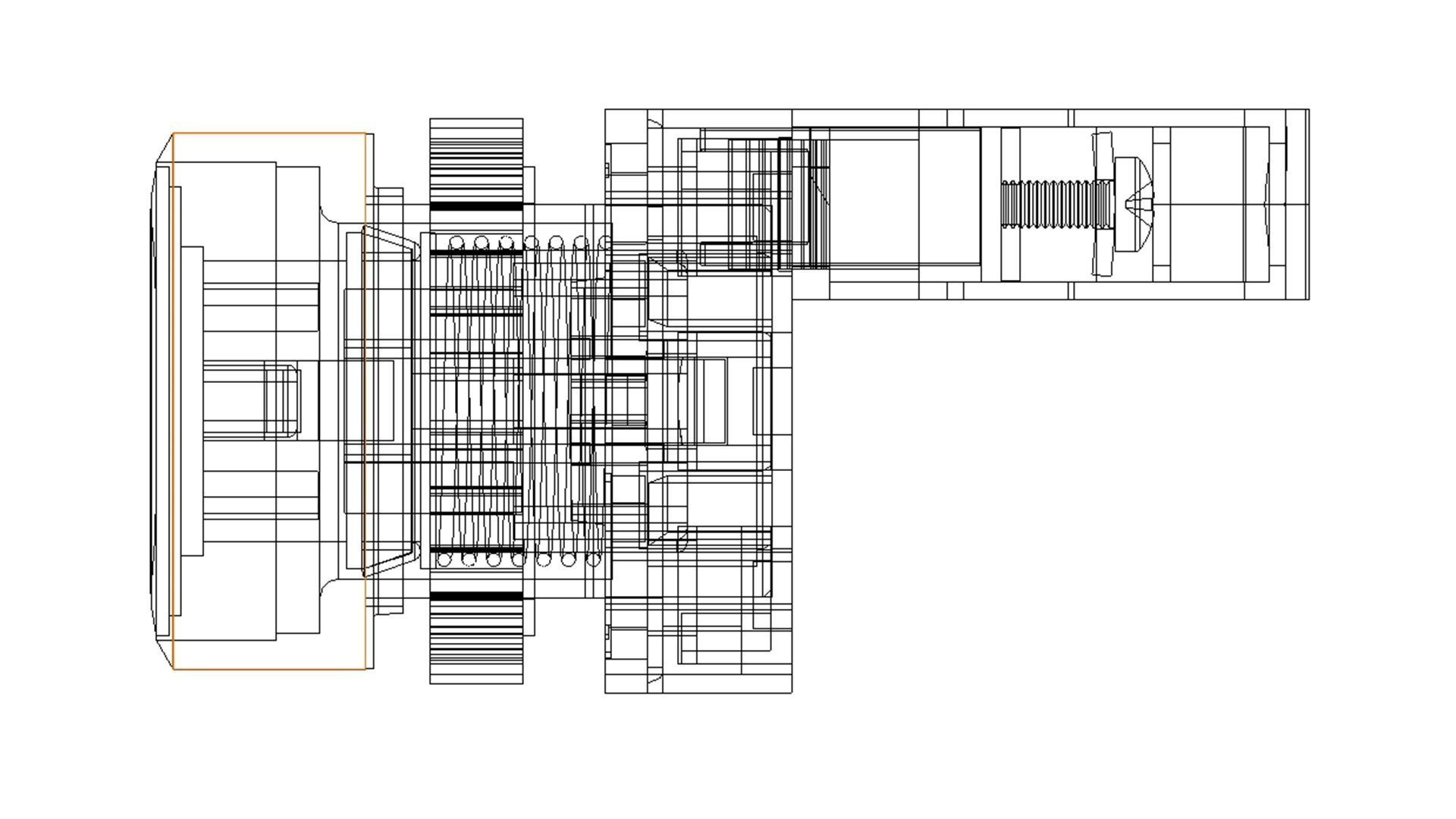 push button switch off 3D model_9