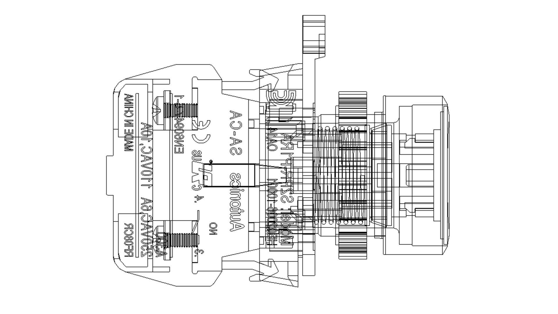 push button switch off 3D model_8