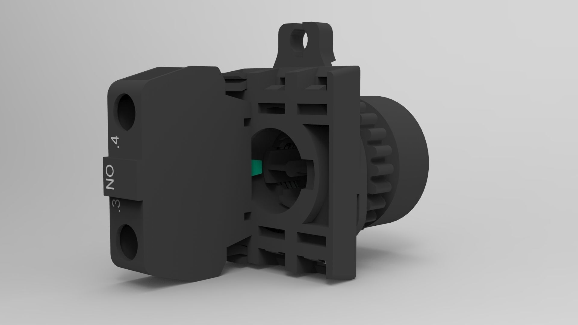 push button switch off 3D model_4