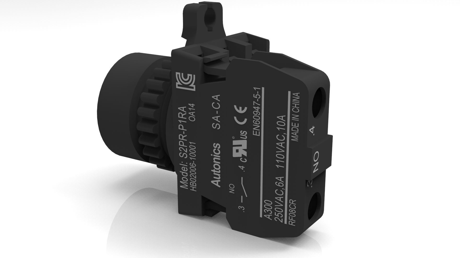 push button switch off 3D model_3