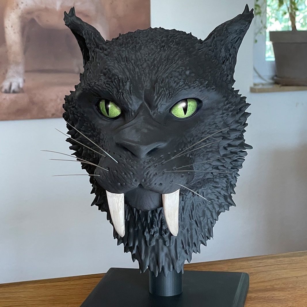 Punch-Cat sabertooth tiger 3D print model_1