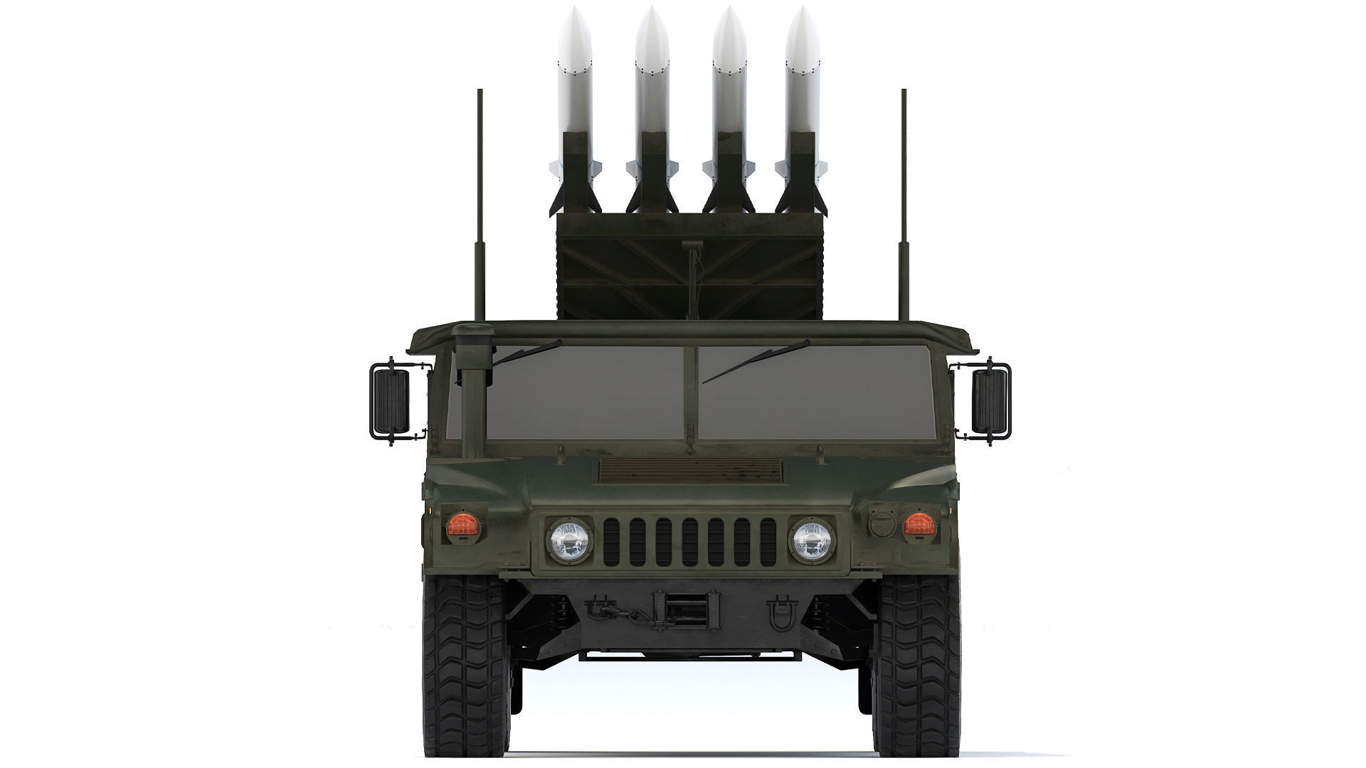 HMMWV M1097A2 CLAWS AMRAAM 2008 3D model | CGTrader