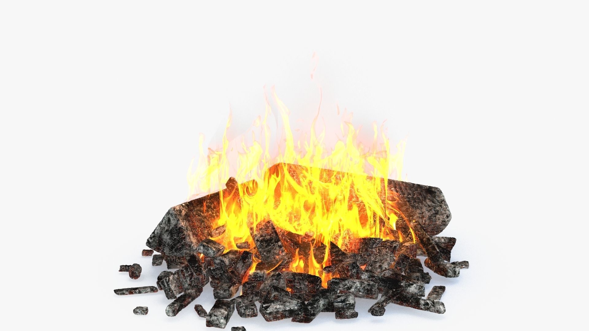 Bonfire v2 Low-poly 3D model_10