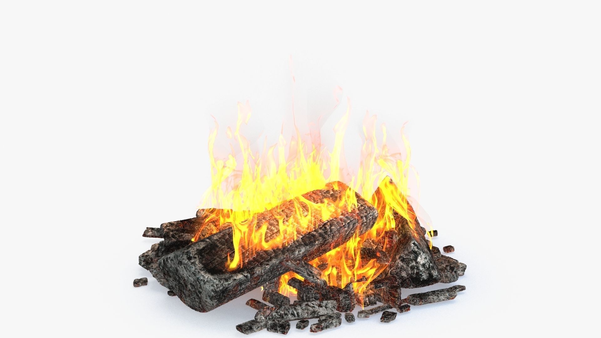 Bonfire v2 Low-poly 3D model_5