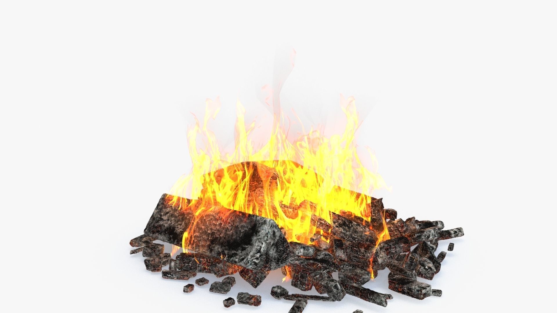 Bonfire v2 Low-poly 3D model_12