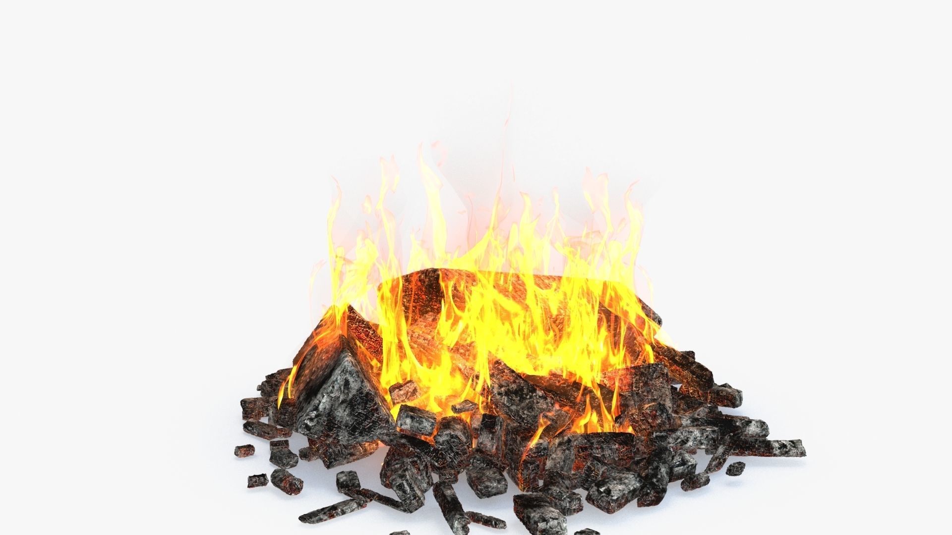 Bonfire v2 Low-poly 3D model_11