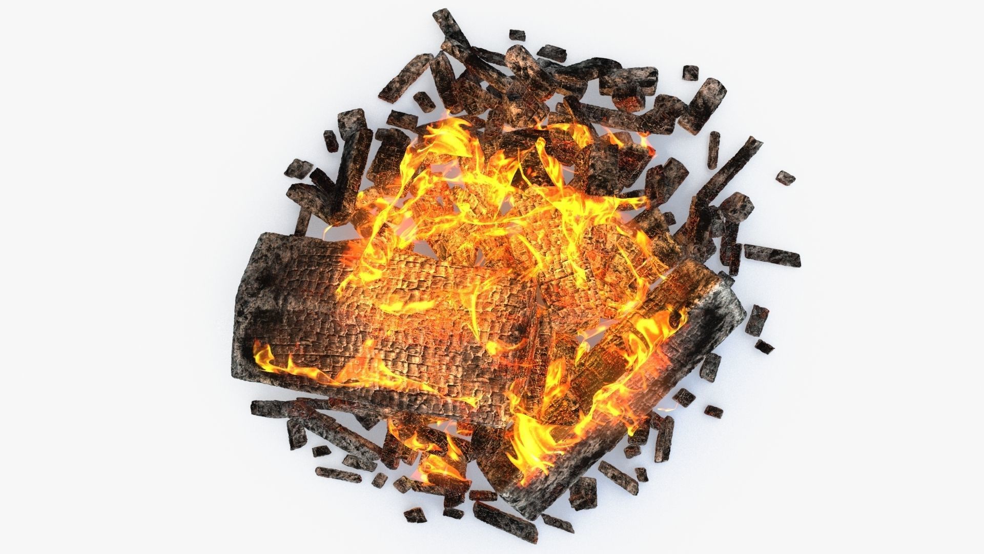 Bonfire v2 Low-poly 3D model_15