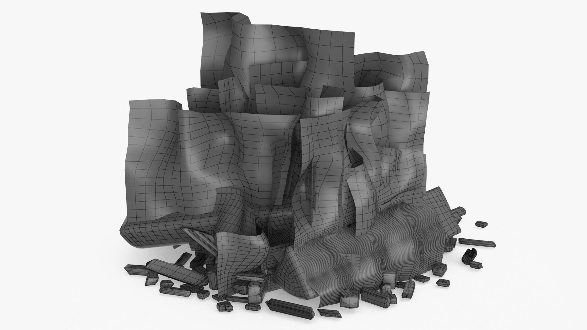 Bonfire v2 Low-poly 3D model_18