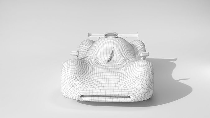 Low poly Concept Racer cars Le Mans style Low-poly 3D model 5