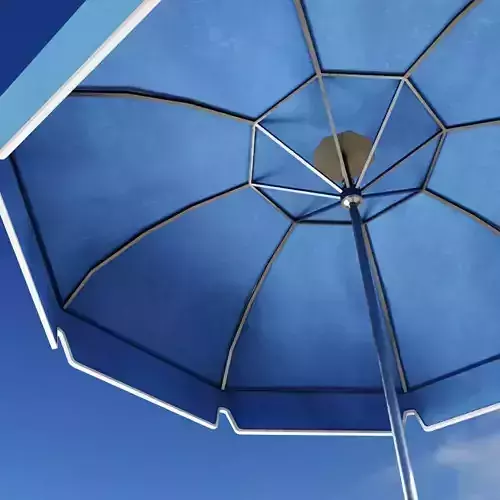 Beach Parasol  Umbrella Sun shelter Outdoor Garden Low-poly 3D model