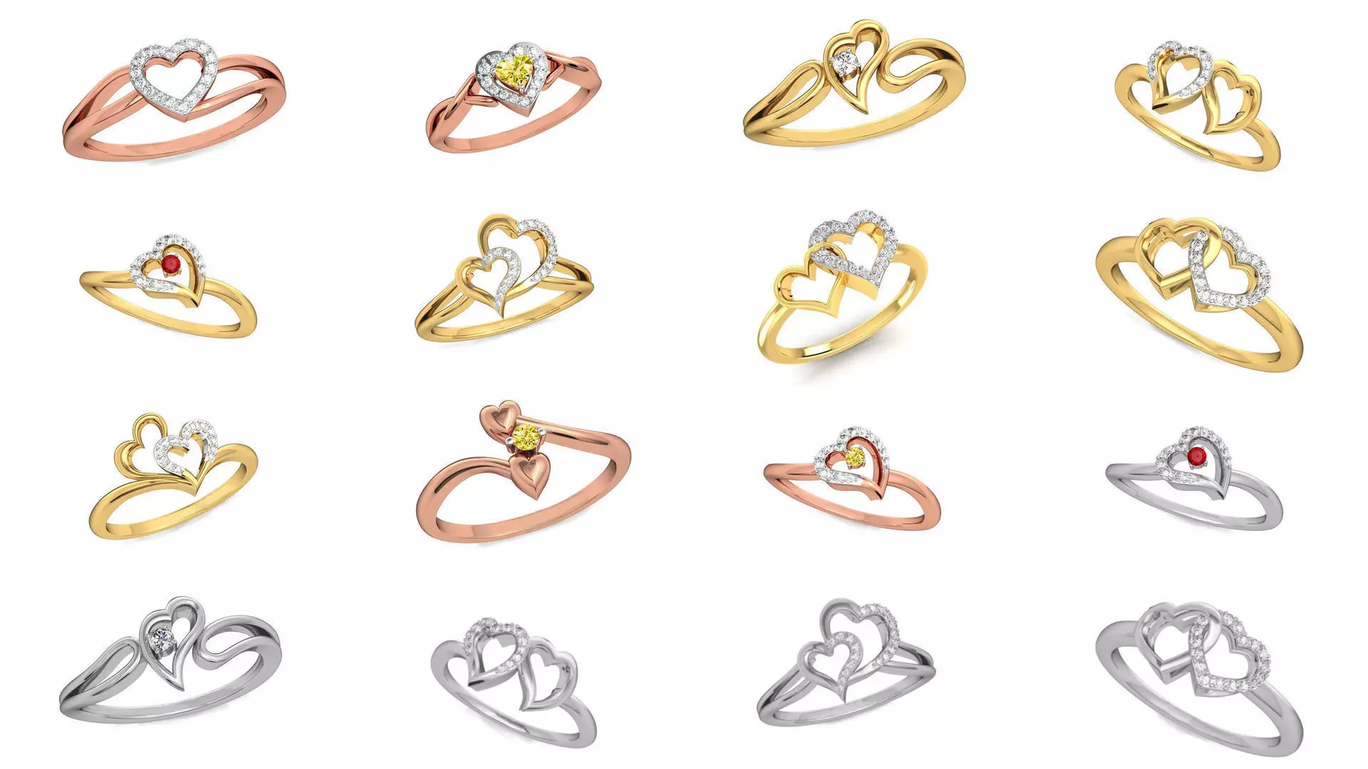 JEWELCAD 219 RING FILES 3D Model Pack