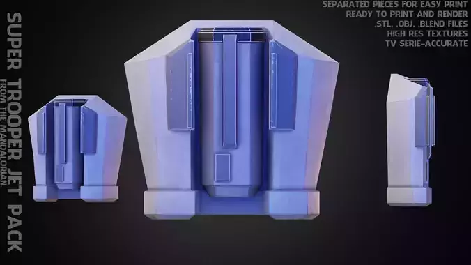 The Mandalorian Imperial Super Trooper JetPack for Cosplay 3D print model The Mandalorian Imperial Super Trooper JetPack for Cosplay 3D print model