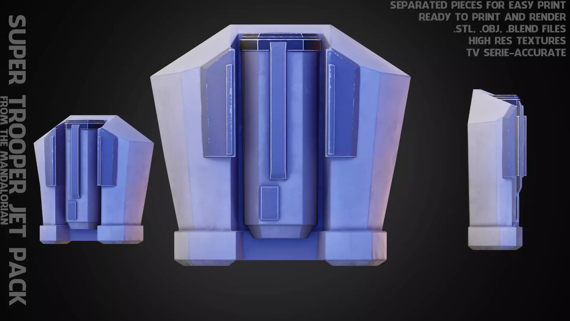 The Mandalorian Imperial Super Trooper JetPack for Cosplay 3D print model_0
