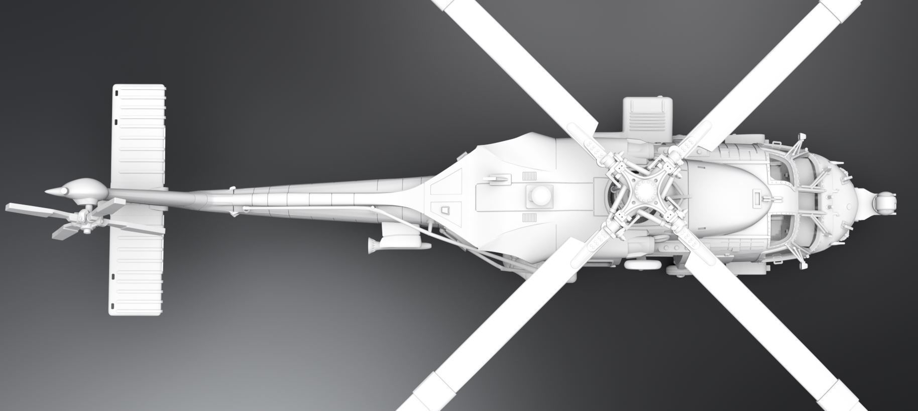 SH60B SeaHawk Scale model  3D print model_3