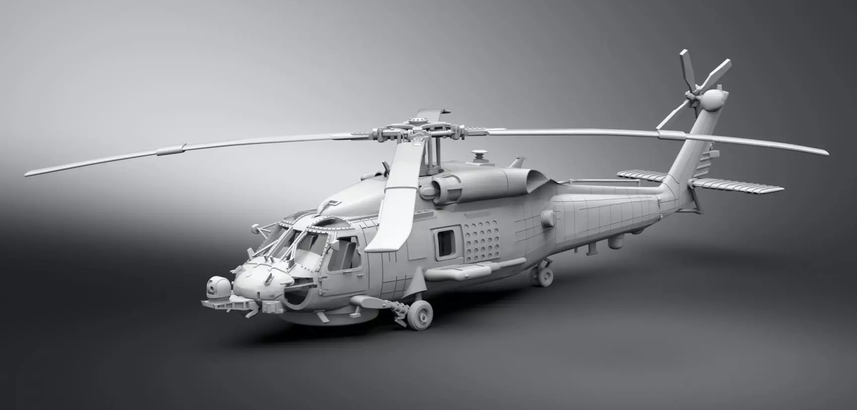 SH60B SeaHawk Scale model  3D print model_0