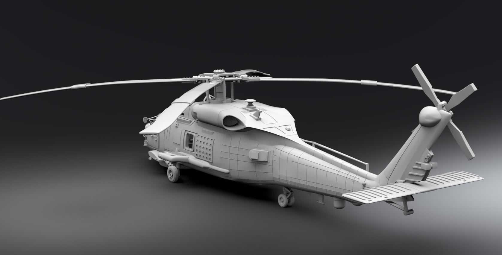 SH60B SeaHawk Scale model  3D print model_2