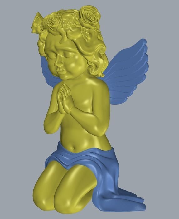 ANGEL Pendant 3D print model_7
