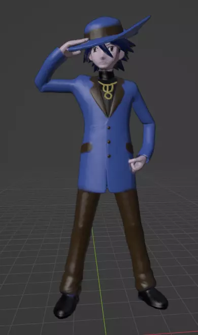 Riley pokemon trainer  3D print model_0