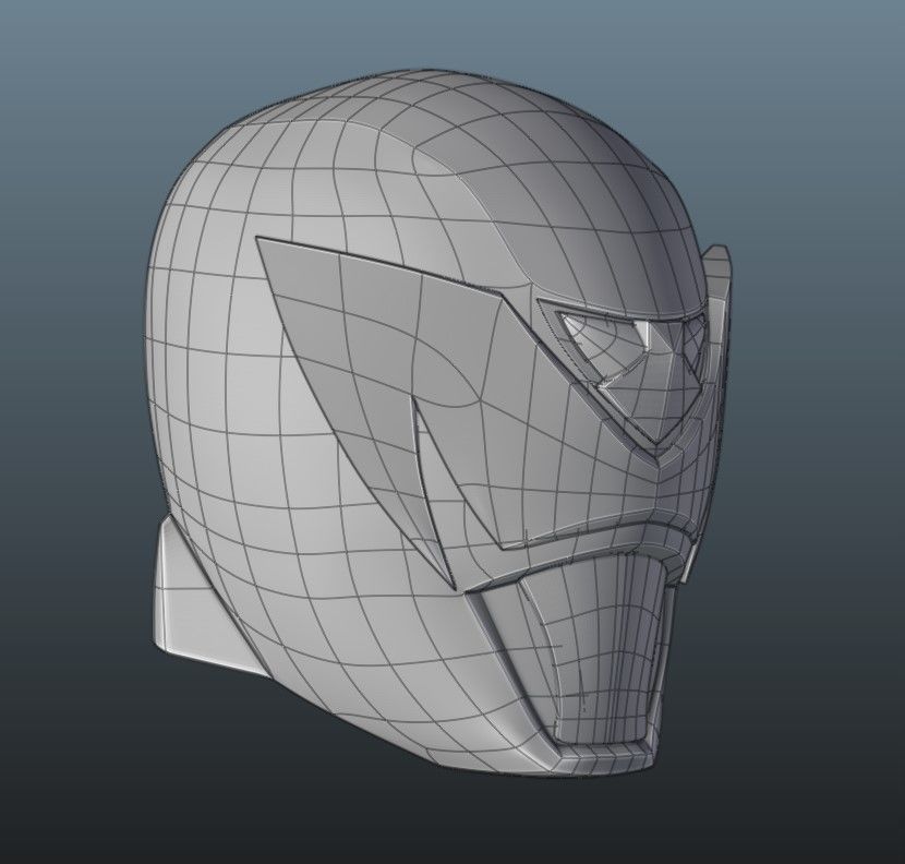 Kamakiri Ohger Helmet 3D print model_2
