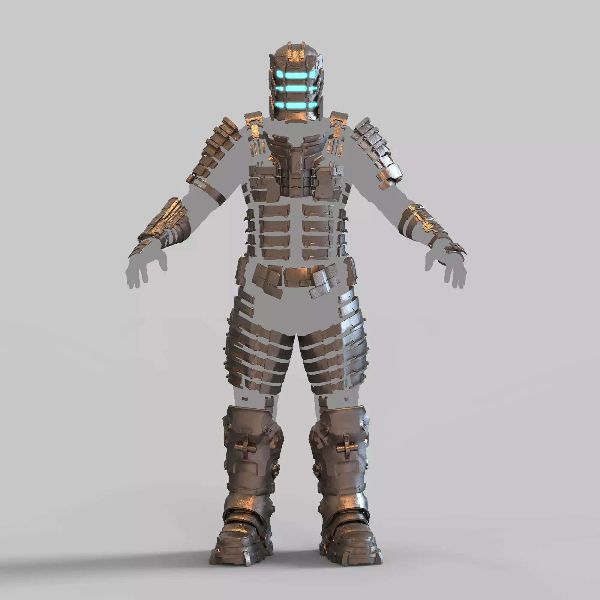 Dead Space Remake LVL 5 Isaac Clarke Full Body Wearable Armor 3D print model_0